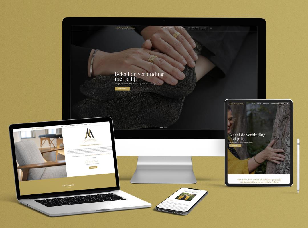Portfolio van SEO-copywriter uit Wuustwezel bij Antwerpen voor website en nieuwsbrief Mola Movado uit Brugge