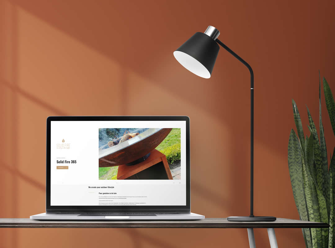 Portfolio van SEO-copywriter Antwerpen voor landingspagina van Solid Fire uit Waarschoot