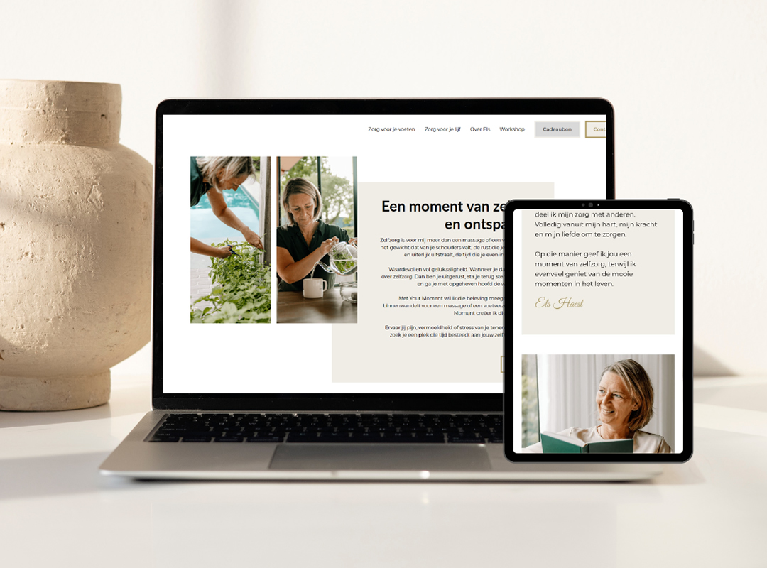 Creatieve SEO-copywriting voor massagetherapeute en pedicure Your Moment uit Wuustwezel. 